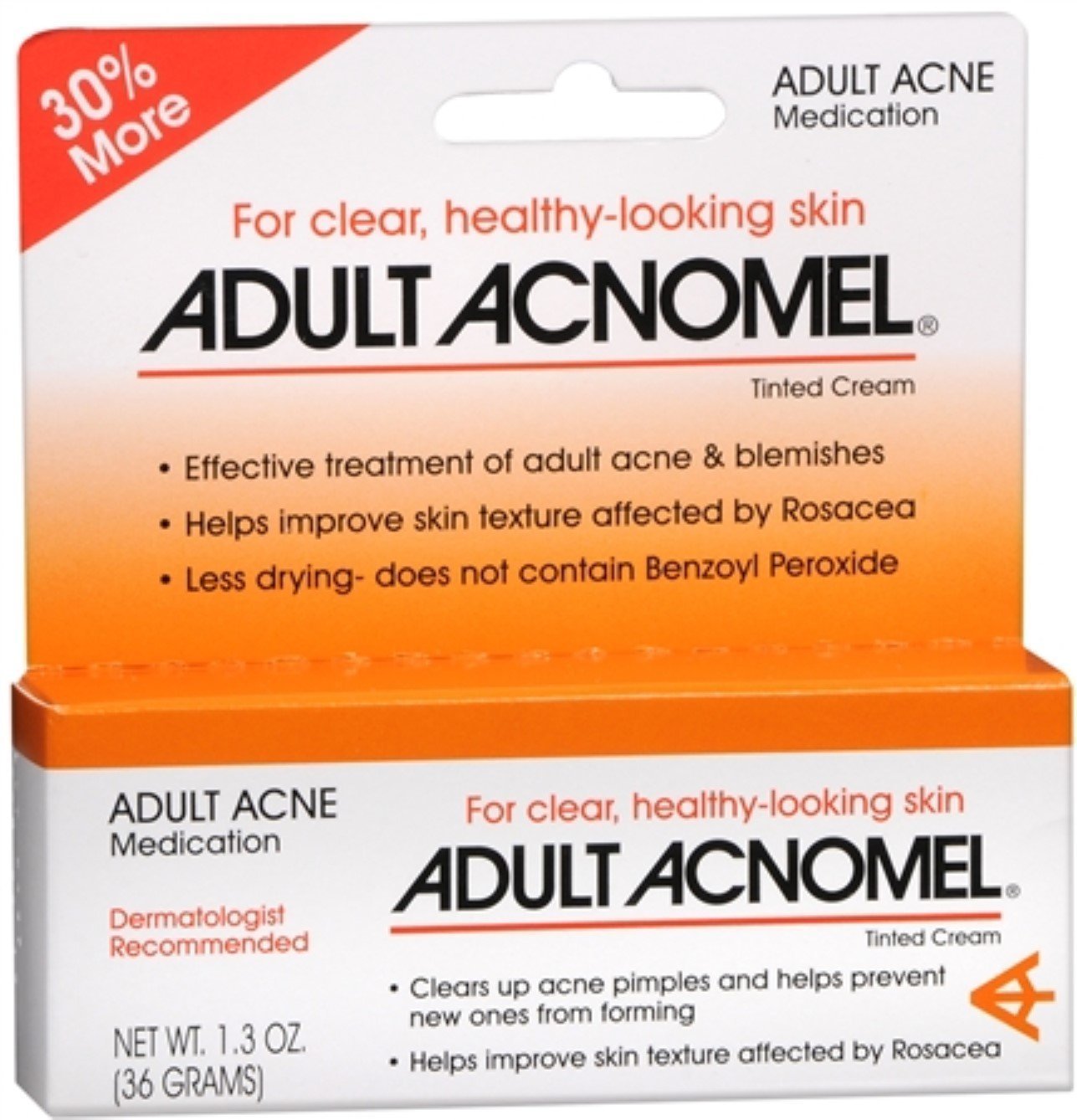 Adult Acnomel Tinted Cream 1.30 Oz (Pack Of 5)