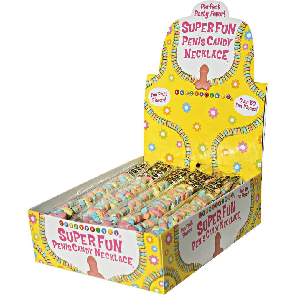 Candyprints Super Fun Penis Candy Necklace Display