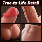 Male Sex Doll with Realistic Thrusting Dildo - EINSEO Adult Torso Sex Dolls & 7.3 inches Vibrating Dildos for G-spot Anal Stimul