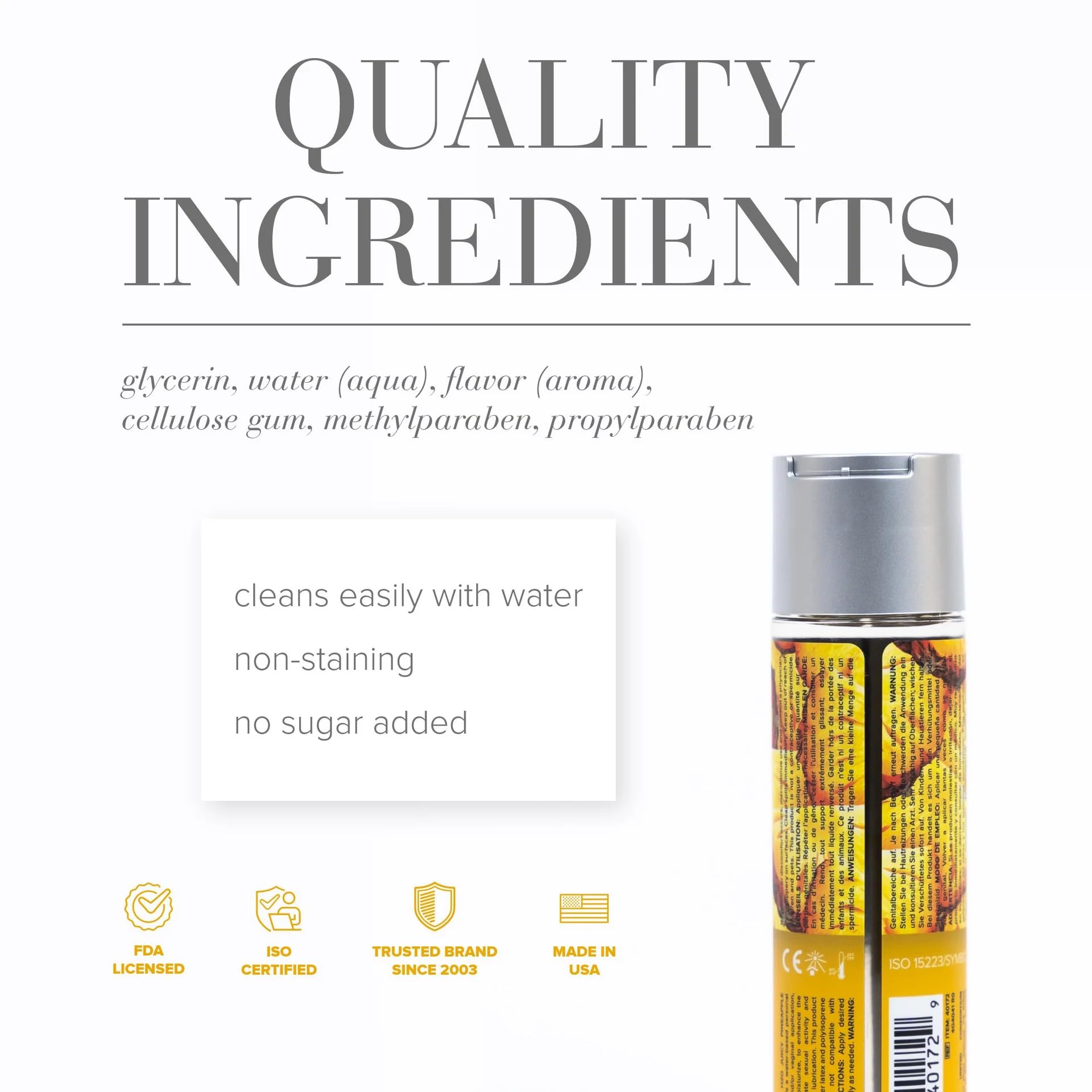 System Jo H2O Flavored Lubricant Juicy Pineapple Water Based Lubricant : Size 4 Oz