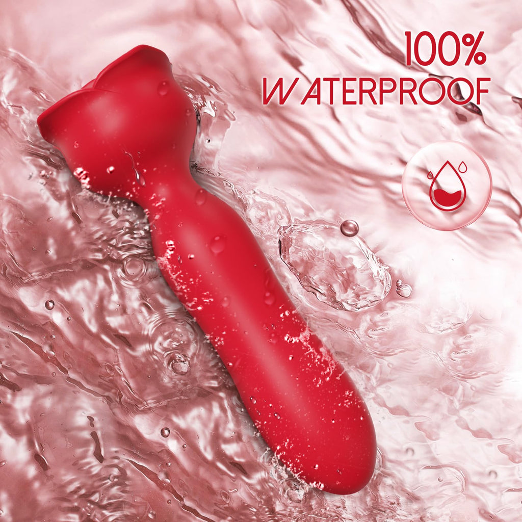 Rose Anal Vibrator Adult Sex Toy Anal Plug Vibrator, 10 Modes, Rechargeable Waterproof Remote Control Vibrating Stimulator Coupl