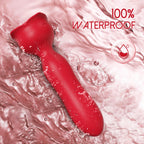 Rose Anal Vibrator Adult Sex Toy Anal Plug Vibrator, 10 Modes, Rechargeable Waterproof Remote Control Vibrating Stimulator Coupl