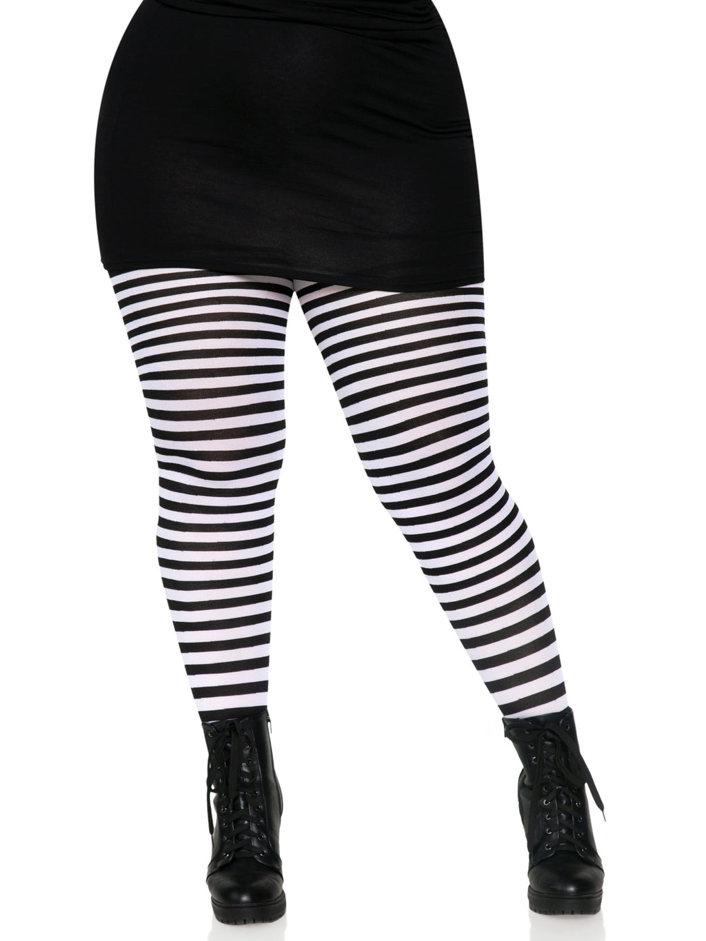 PLUS SIZE STRIPED TIGHTS 3X-4X