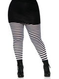 PLUS SIZE STRIPED TIGHTS 3X-4X