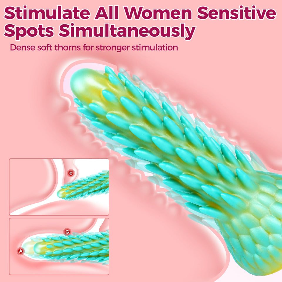 Dragon Dildo Sex Toys, 7.7 ' ' Monster Dildo with Suction Cup, Fantasy Huge Dildos, Silicone Butt Plug Anal Dildos for Women and