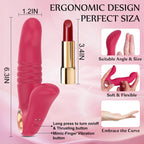 Rabbit Vibrator G Spot Vibrators, Sex Toy for Clitoral Nipple Anal - 2 in 1 Soft Clitoral Vibrator with 10 Vibrating Modes Water
