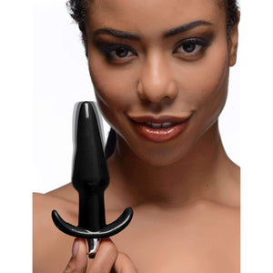 Frisky Thrilling Pink Smooth Vibrating Anal Plug
