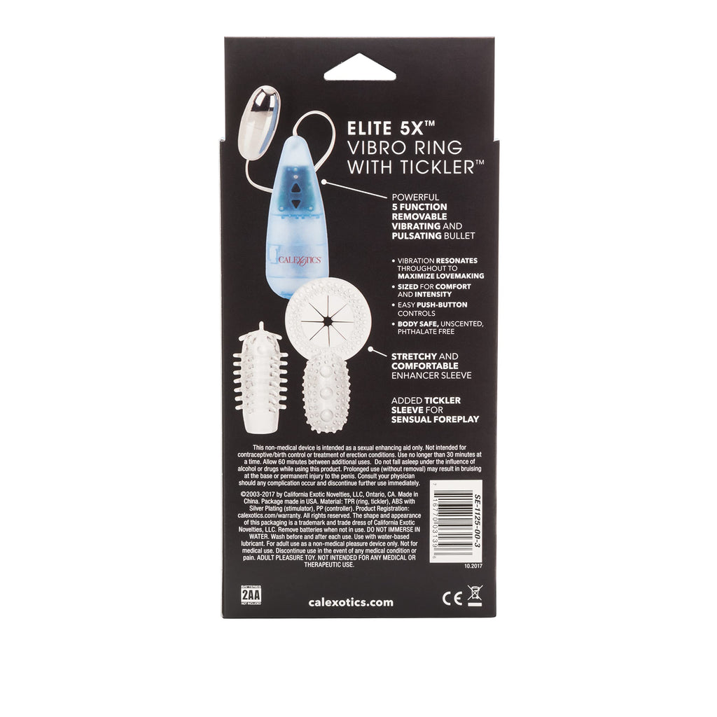 California Exotics Elite 5X Multi-Function Vibro-Ring Tickler