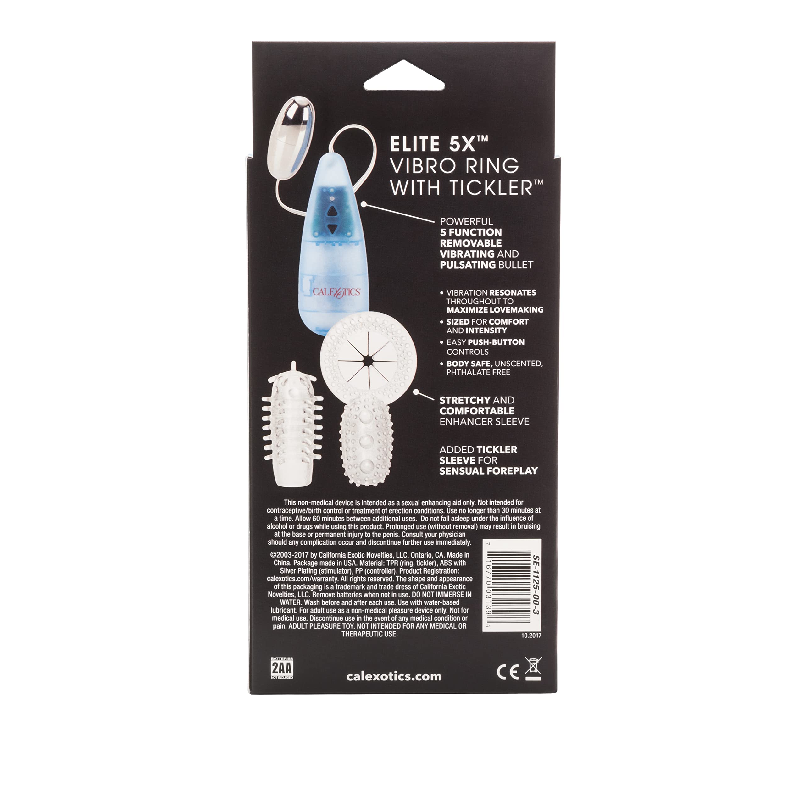 California Exotics Elite 5X Multi-Function Vibro-Ring Tickler