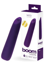 VeDO Boom Bullet Vibrator, Warming Rechargeable Waterproof 10 Vibration Mode Adult Sex Toy, Purple