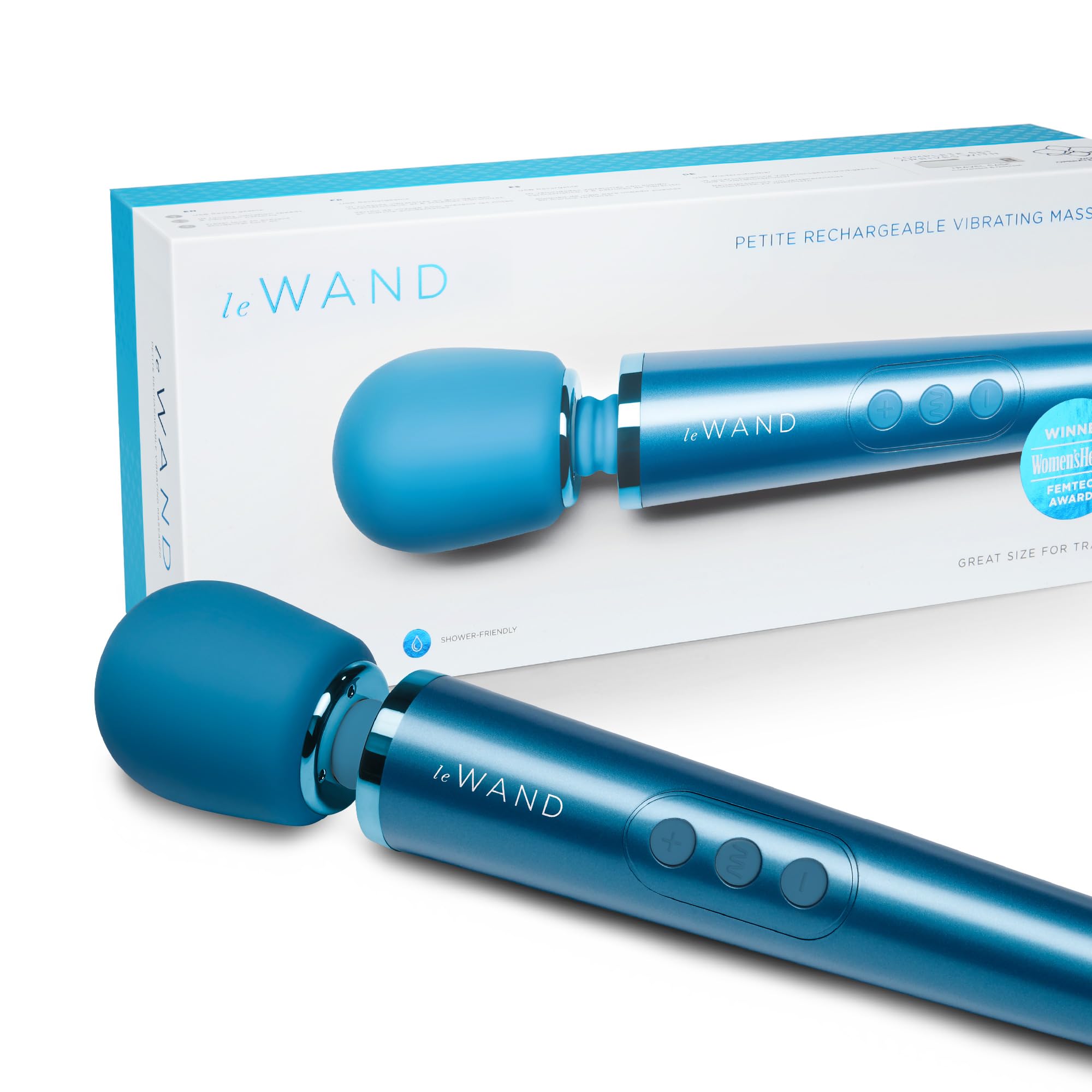 Le Wand - Petite Personal Massager for Women and Men - Vibrating Wand Massager with 10 Rumbly Speeds and 6 Vibration Patterns (B