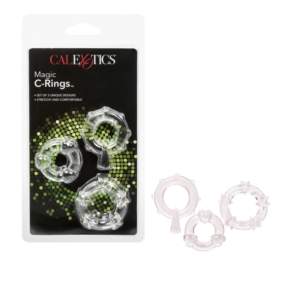California Exotic Novelties Magic C-Rings, Set of 3, Clear