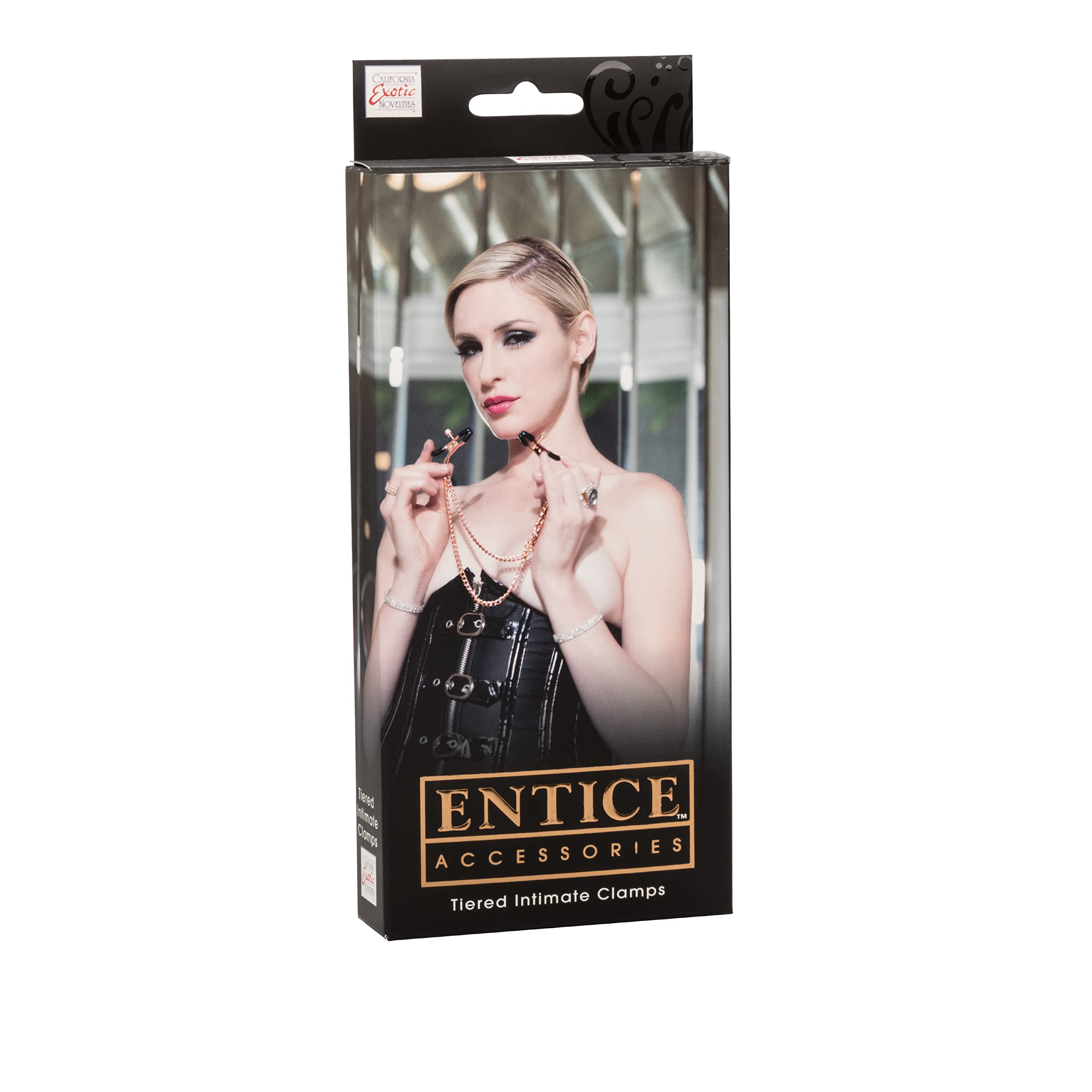 Calexotics Novelties Entice Tiered Intimate Clamps, Gold