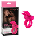 CalExotics Silicone Rechargeable Dual Butterfly Cock Ring Vibrator Men - SE-1843-35-3