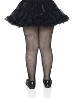 Leg Avenue Girls' Fishnet Tights, Black, Large