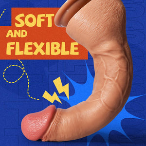 Lubisey 11.8 inch Huge Thick Dildo with Lifelike Texture, G-spot Realistic Dildos with Strong Suction Cup for Hands-Free Play, B