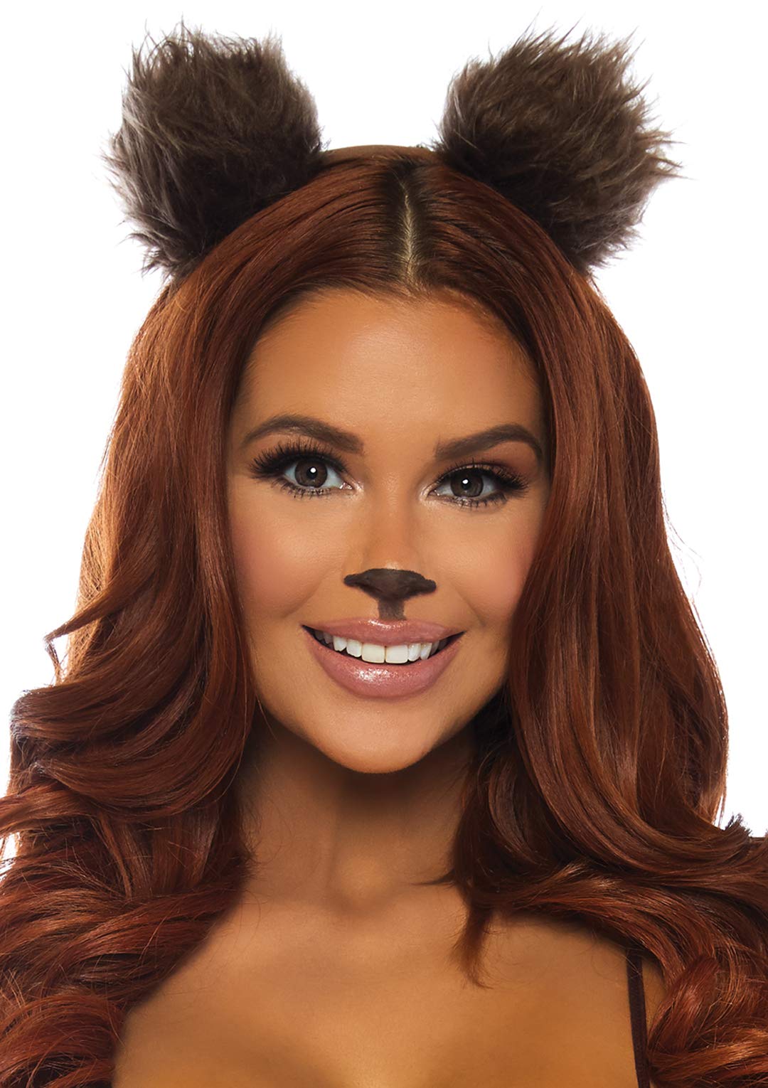 Leg Avenue Bear Ear Headband Brown Color