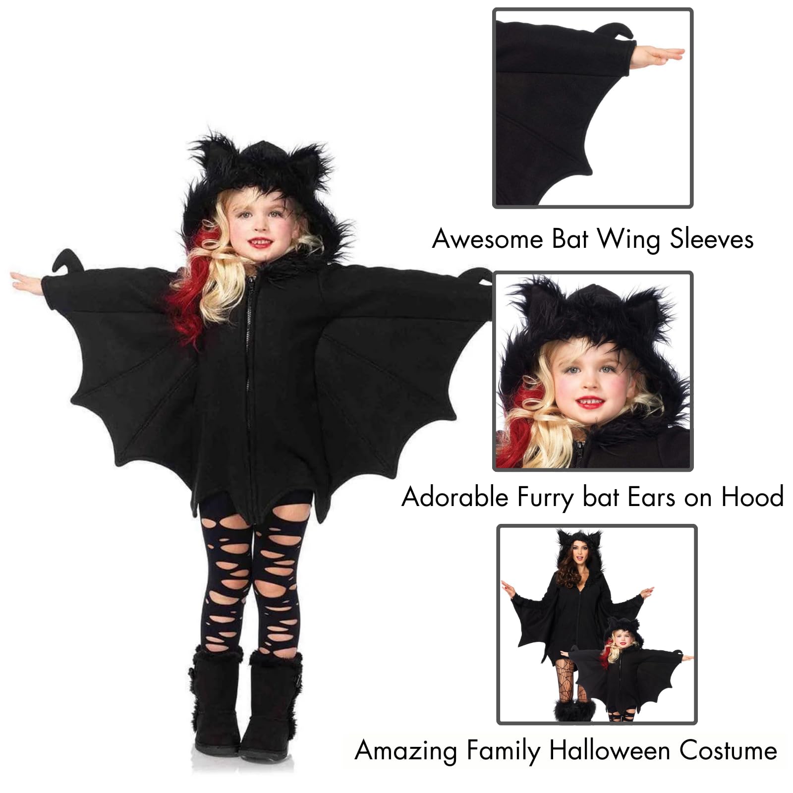 Cozy Bat,Zipper Front Fleece D
