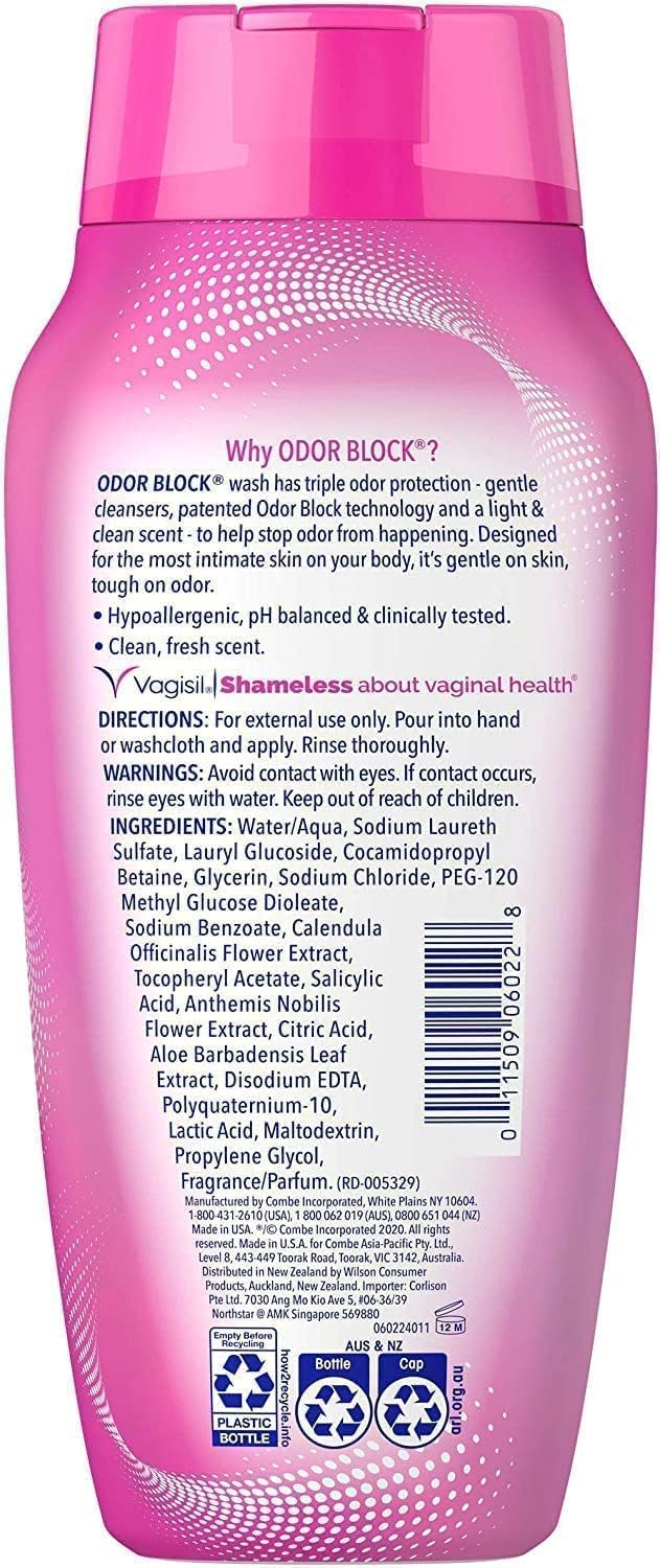 Vagisil Odor Block Daily Intimate Vaginal Wash 12 oz