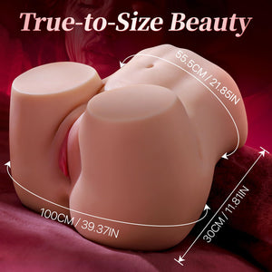 EINSEO 22.3LB Sex Doll Male Sex Toys - 1:1 Replica Silicone Sex Dolls Male Masturbator with 3D Realistic Tight Vagina & Anal Cha
