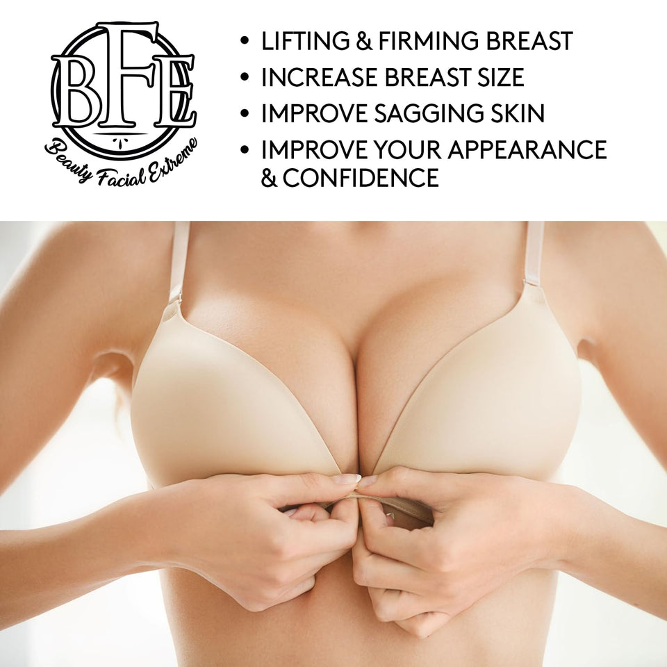 Breast Enhancement & Enlargement Cream- Clinically Proven for Bigger, Fuller Breasts. Firms, Plumps & Lifts your Boobs. Natural