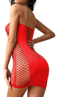 ADOREJOY Womens Lingerie Bodysuit Chemise Teddy Naughty Babydoll Nighty(Red,XL)