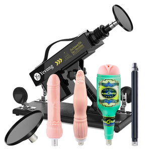 Sex Machine Fuck Machine with 3XLR Connector,Thrusting Dildo Machine with Realistic Dildo for Man,Automatic Love Machine Suction