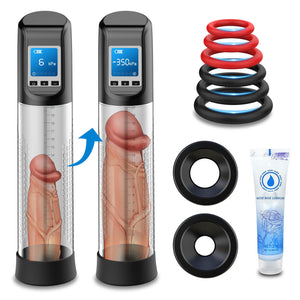 Male Electric Penis Vacuum Pump - Penis Enlargement Extend Pump with 6 Suction Modes, Penis Pump Bigger Longer Stronger Erection