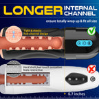 Sex Toys for Men Male Masturbator - 5.5'' Depth Adult Male Sex Toys with 7 Vibrating & 7 Sucking & LCD Control Penis Pump Pocket