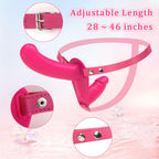 Strap on Dildo Vibrator Vibrating Dildo Strap on Harness Double Dildo Lesbian Sex Toys Couples Adult Toys Dildo Harness Adjustab