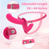 Strap on Dildo Vibrator Vibrating Dildo Strap on Harness Double Dildo Lesbian Sex Toys Couples Adult Toys Dildo Harness Adjustab