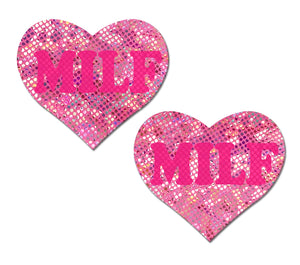 Pastease Love Milf Neon Pink Disco Heart