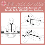 BDSM Toys Sex Restraints - Versatile Neck to Wrist BDSM Kit with Spreader Bar Couples Sex Toys, Adjustable Handcuffs Ankle Cuffs