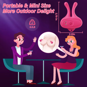 Nipple Toys Vibrator Sex Toys - Vibrating Nipple Clamps Women Sex Toys with 9 Vibration Modes, Magnetic Nipple Stimulation Recha