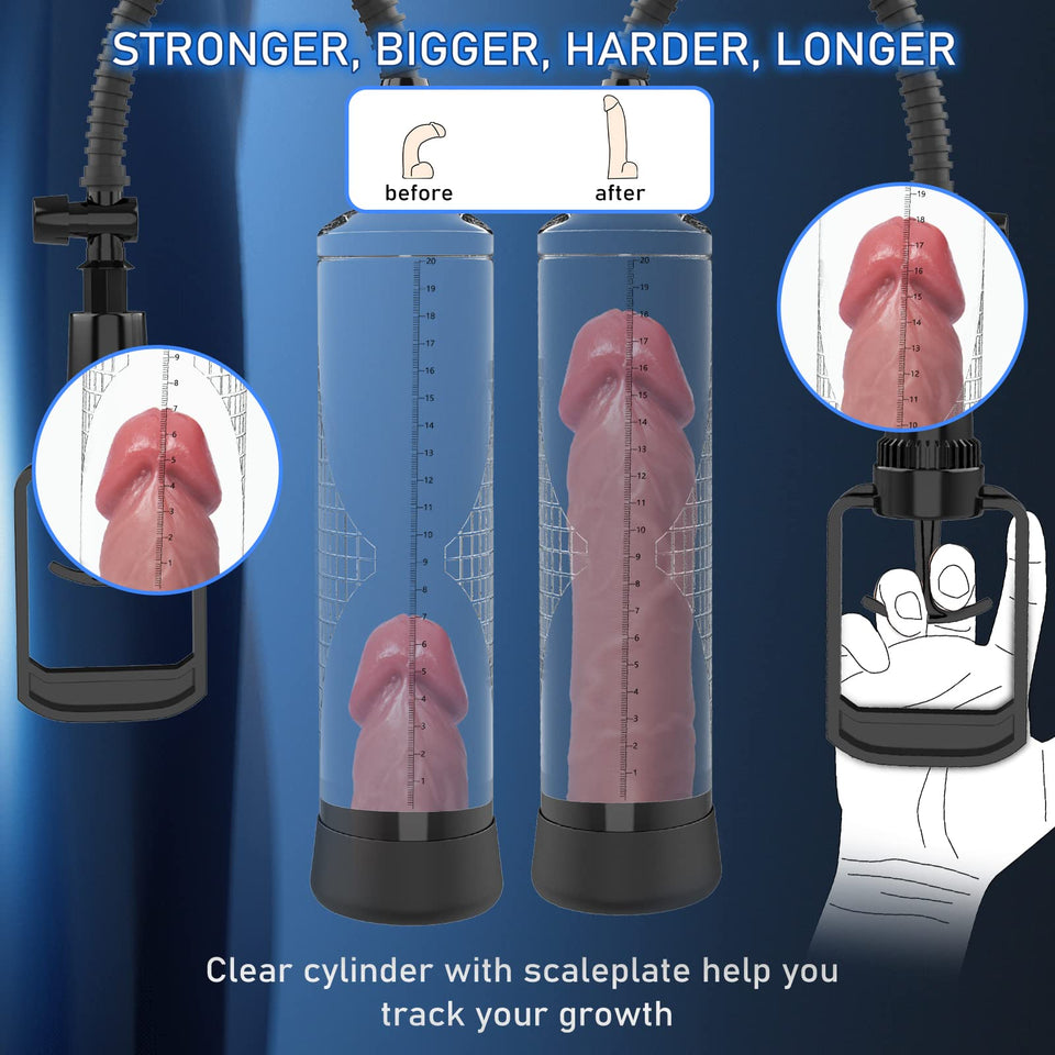 Vacuum Penis Pump Male Sex Toys for Men Manual Penis - Pumps & Enlargers, Yeqiz Penis Enlargement for Men Stronger Bigger Erecti