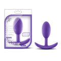 Blush Luxe 4 Silicone Wearable Vibra Slim Anal Plug, Soft Medium Extended Wear Butt Plug, Subtle Internal Stimulation While You 