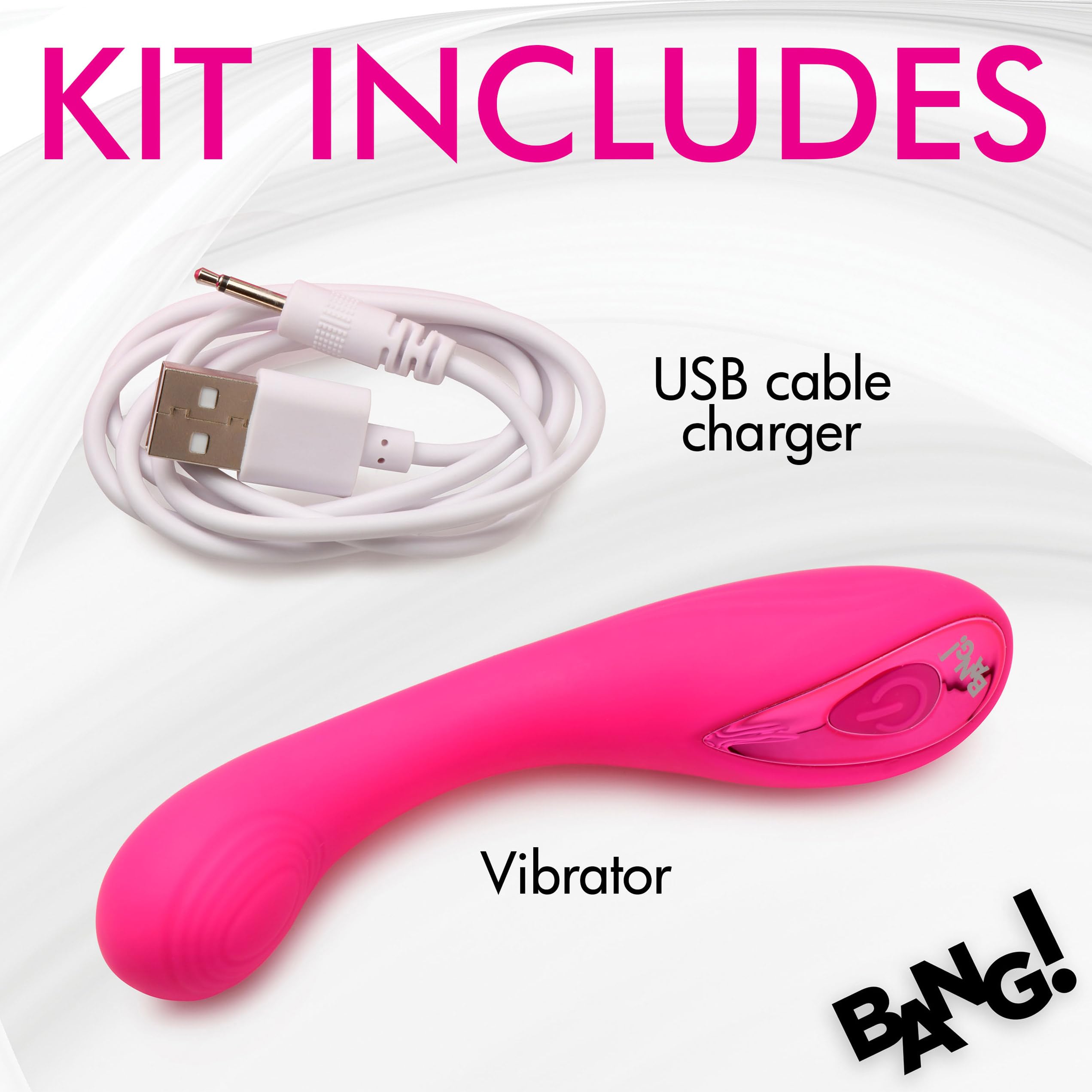 Bang! G-Spot Silicone Vibrator Pink