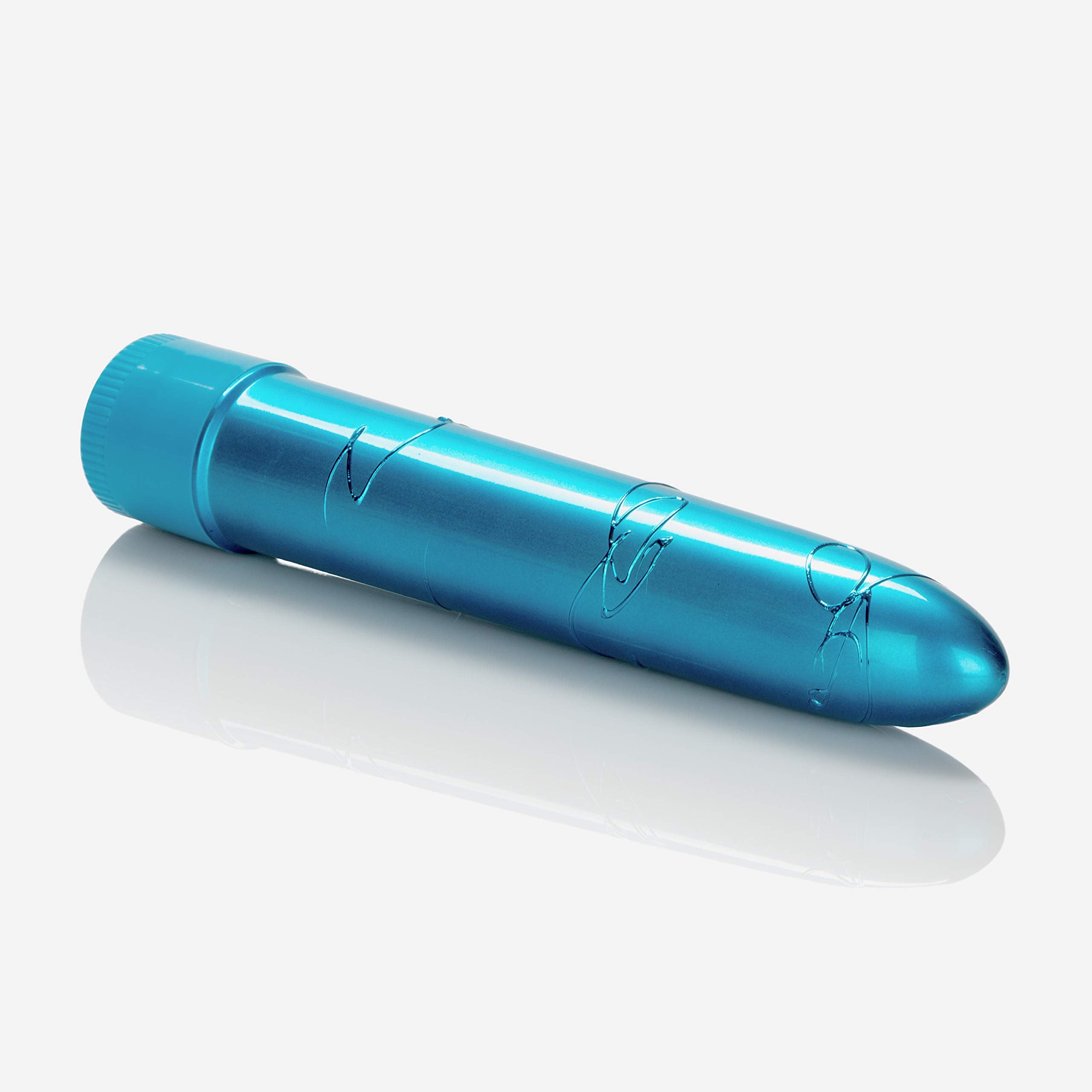 California Exotic Novelties Metallic Massager 6.5In Blue