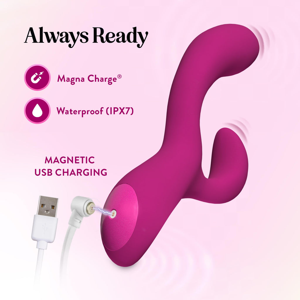 Blush Quinn Rabbit Vibrator Burgundy