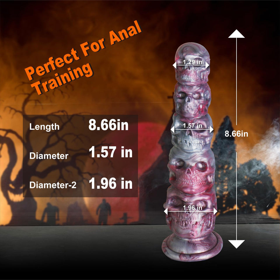 Monster Fantasy Dildo Silicone Anal Dildos with Suction Cup for Men, Realistic Dildo for Women, 8 inch Soft Animal Alien Prostat
