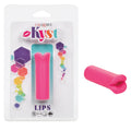CalExotics Kyst Lips Mini Massager - Liquid Silicone Travel Sized Rechargeable Vibrator -Adult Sex Toys for Women - Pink
