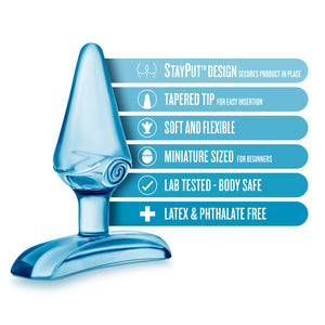 Blush Play with Me - Jolly Plug - Petite 2.75'' Anal Plug - Tapered Head for Easy Insertion Perfect for Beginner's - Base Anchor