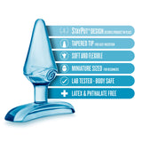 Blush Play with Me - Jolly Plug - Petite 2.75'' Anal Plug - Tapered Head for Easy Insertion Perfect for Beginner's - Base Anchor