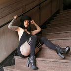 Seamless opaque faux thigh hig