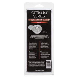CalExotics Optimum Series Stroker Pussy Pump Sleeve - Male Silicone Masturbation Sleeve - 6.25 Inch Adult Masturbator Sex Toy -