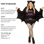 Cozy Bat Dress W/Bat Wing Slee