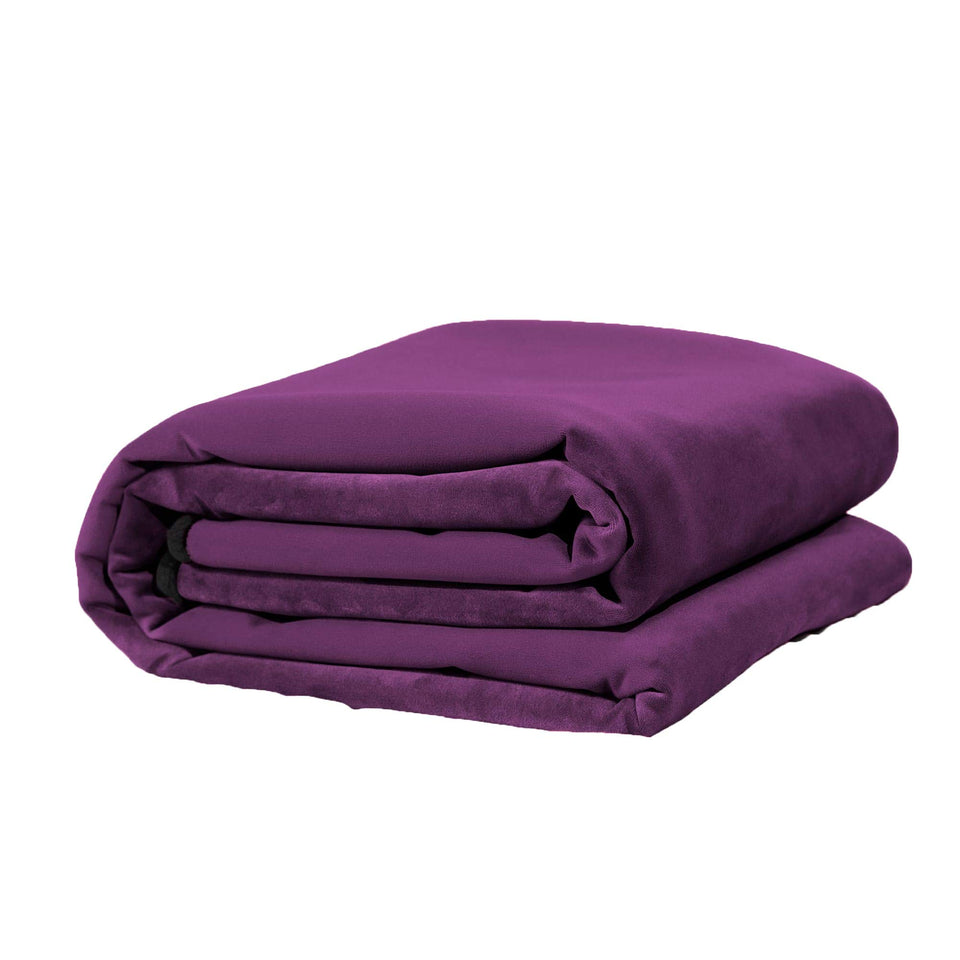 Liberator Decor Fascinator Throw  Moisture Proof Sensual Blanket  Aubergine Microvelvet  72X54 Inch Pack Of 1