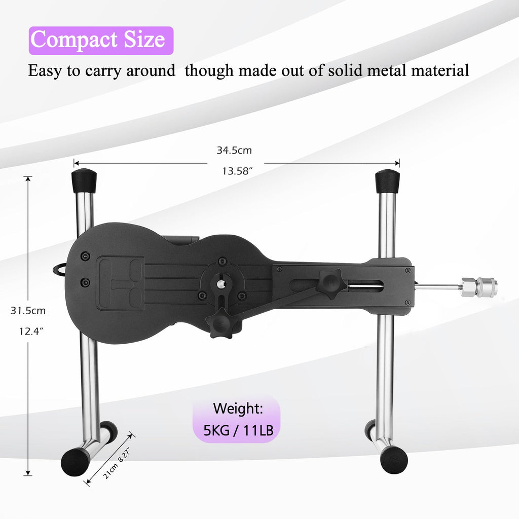 Hismith Mini, Sex Machine with KlicLok System, APP Controlled Thrusting Dildo Machine with Remote Control, Black