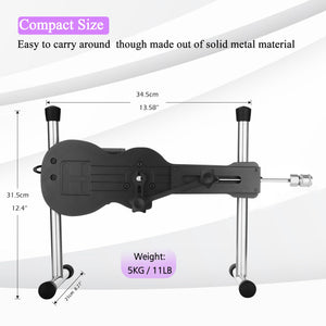 Hismith Mini, Sex Machine with KlicLok System, APP Controlled Thrusting Dildo Machine with Remote Control, Black