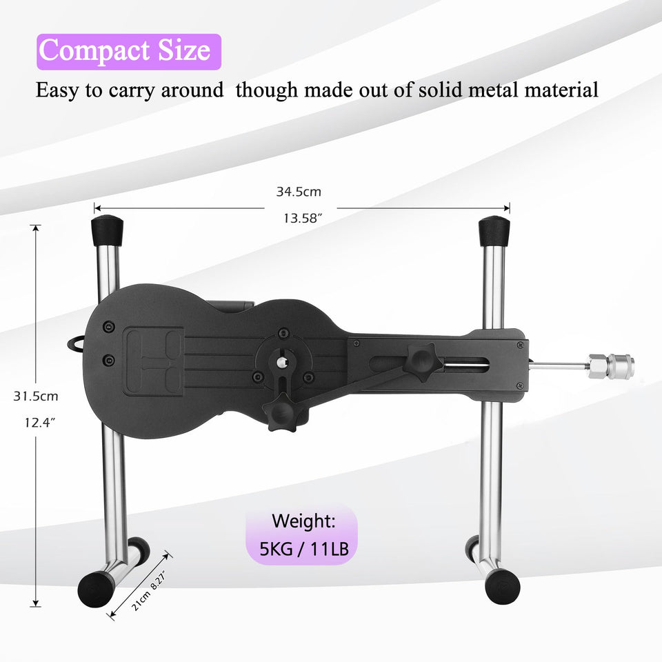 Hismith Mini, Sex Machine with KlicLok System, APP Controlled Thrusting Dildo Machine with Remote Control, Black